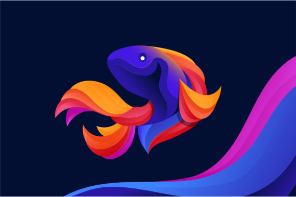 Download Fantasy Colorful Fish Illustration - Fish Collection