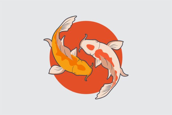 Download Japanese Koi Fish Illustration Vector - Fish Collection
