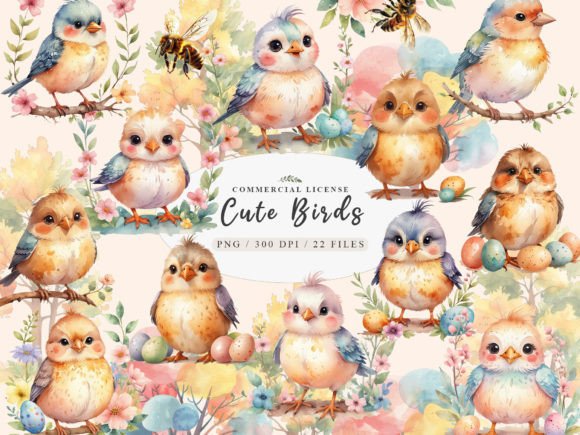 Download Cute Birdies Clipart, Spring Birds Png - Spring birds Collection