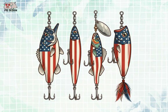 Download Patriotic Fishing (18) PNG - Fish Collection