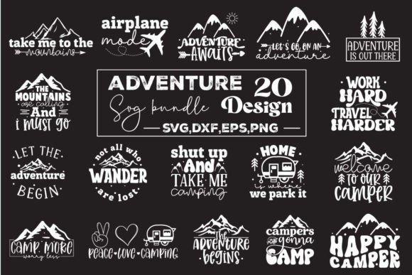 Download Adventure SVG Design Bundle, Camping - Adventure Collection