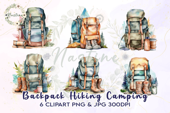 Download Backpack Hiking Camping Watercolor - Backpack Collection