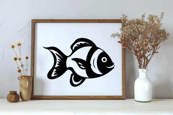 Download Silhouette of a Clown Fish Illustration - Fish Collection