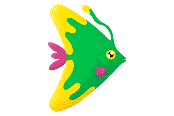 Download Colorful Angelfish Icon. Aquatic Pet. Ex - Fish Collection
