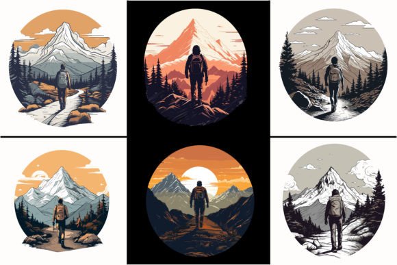 Download Adventure Mountain Hiking Man Silhouette - Adventure Collection